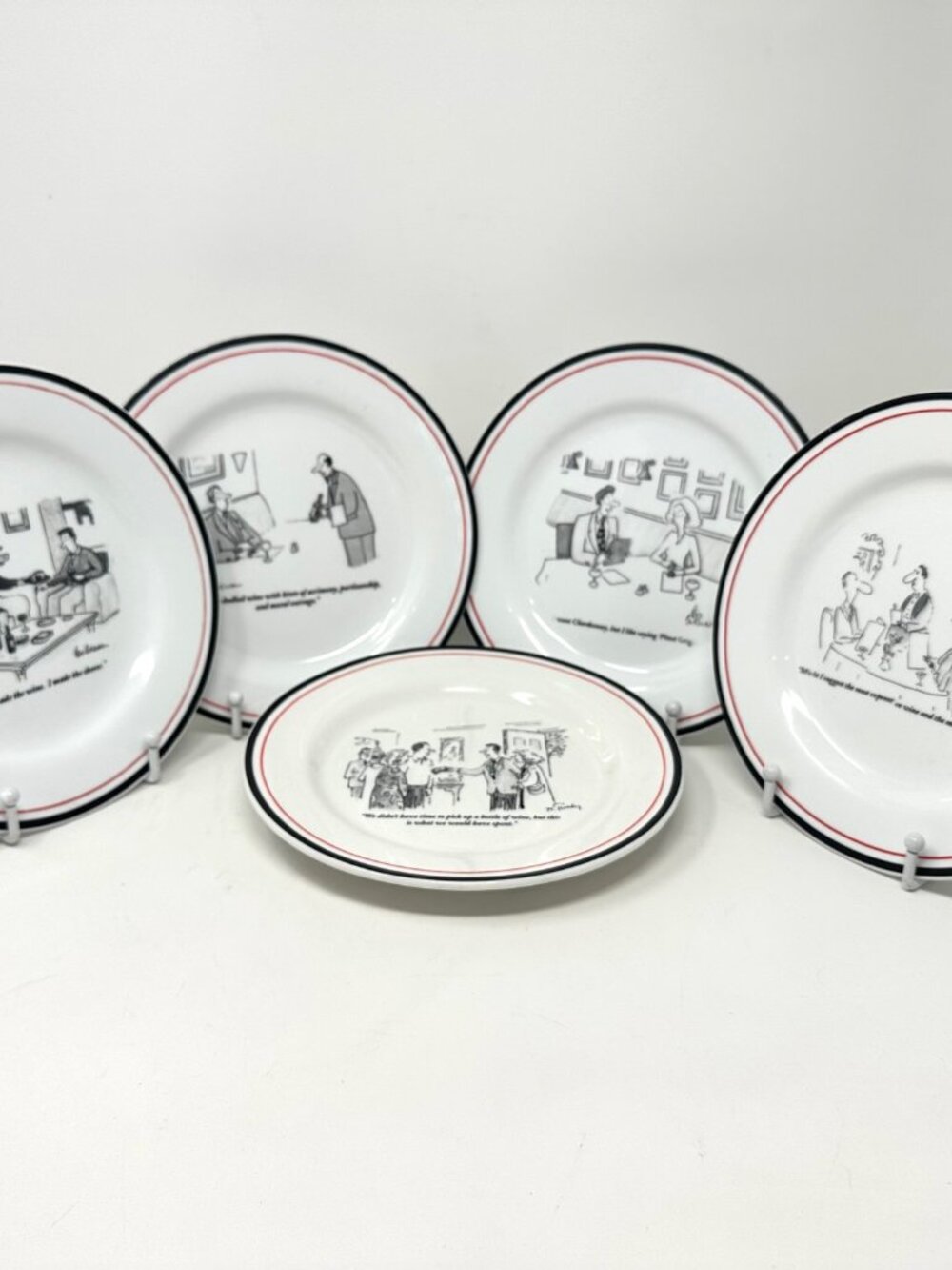 Vintage Restoration Hardware The New Yorker Cheese/Salad/App. Plates Set of 5